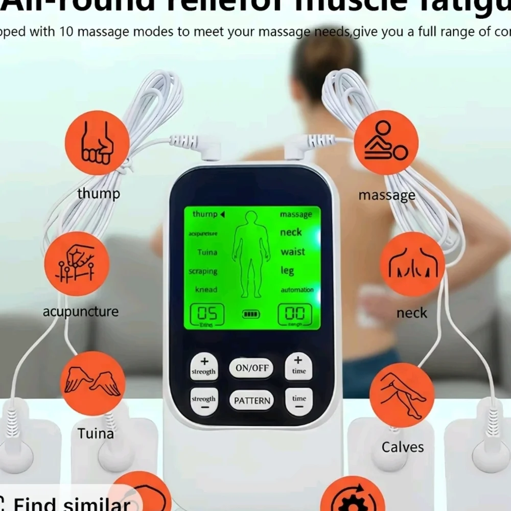 Electronic Muscle Stimulator with LCD Display. Muscle MASSAGER